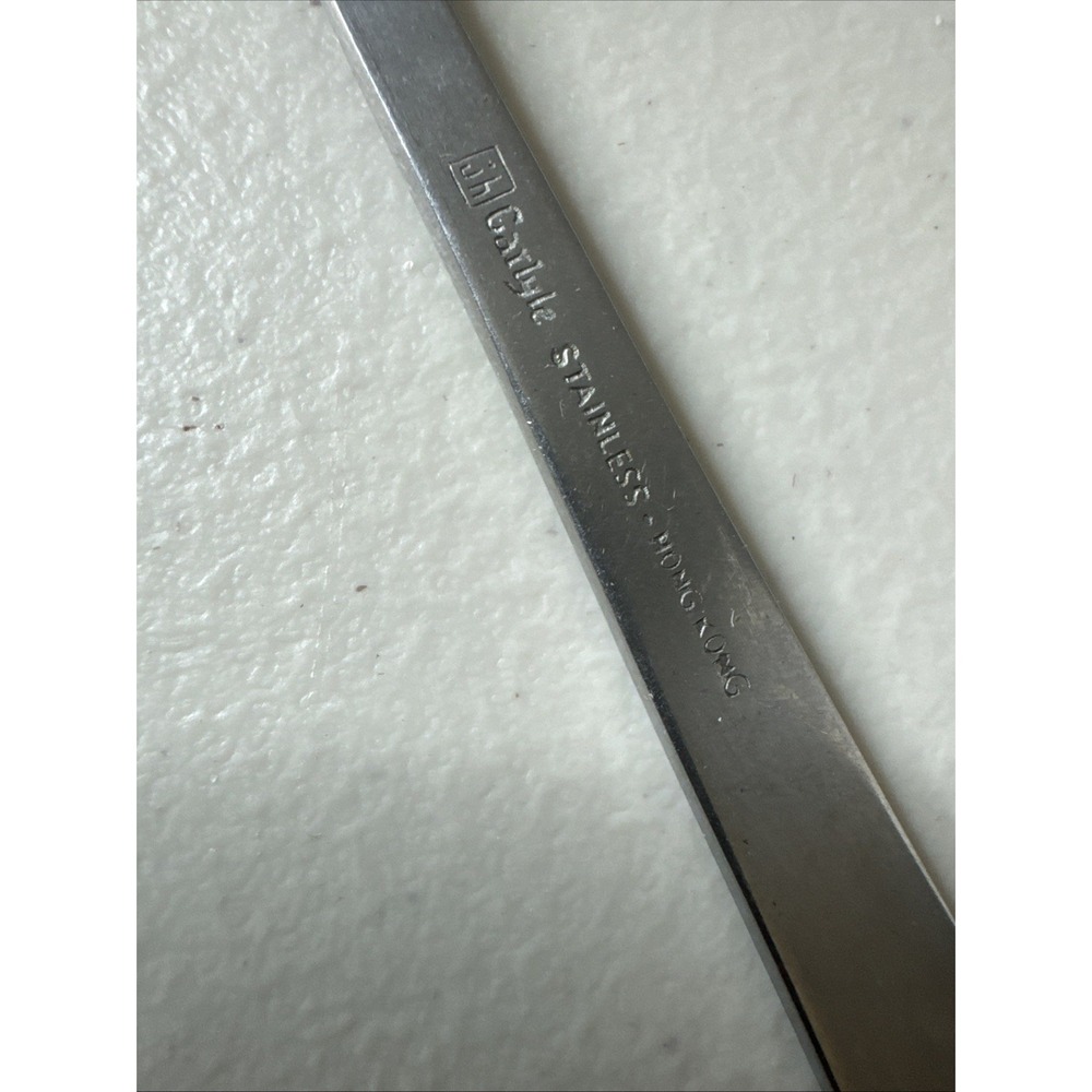 Carlyle CAMEO Stainless Satin Handle Hong Kong Silverware Solid Jelly Server - Picture 4 of 4